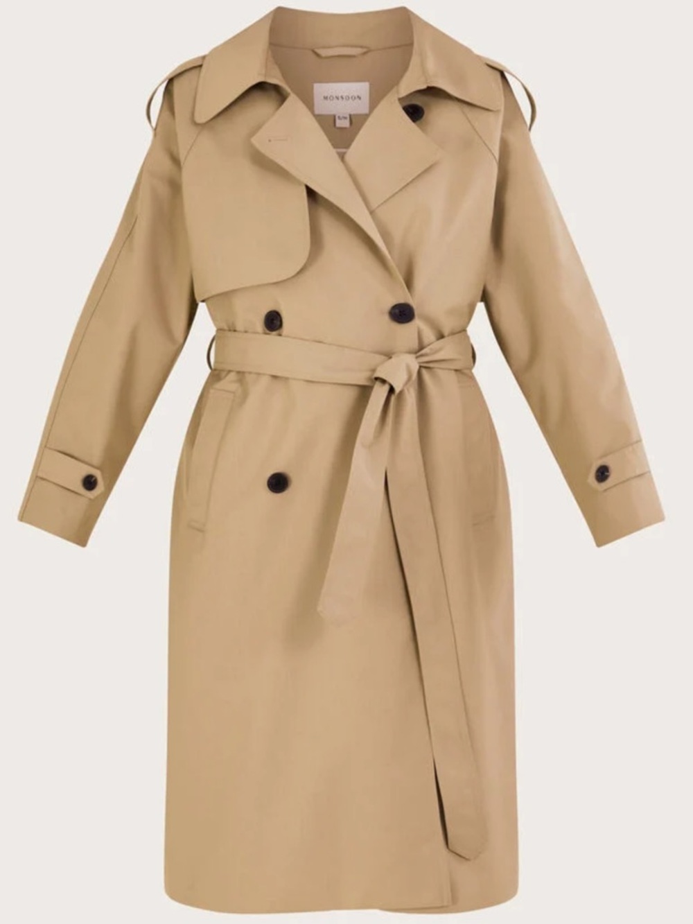 Topshop Tan Trench Coat